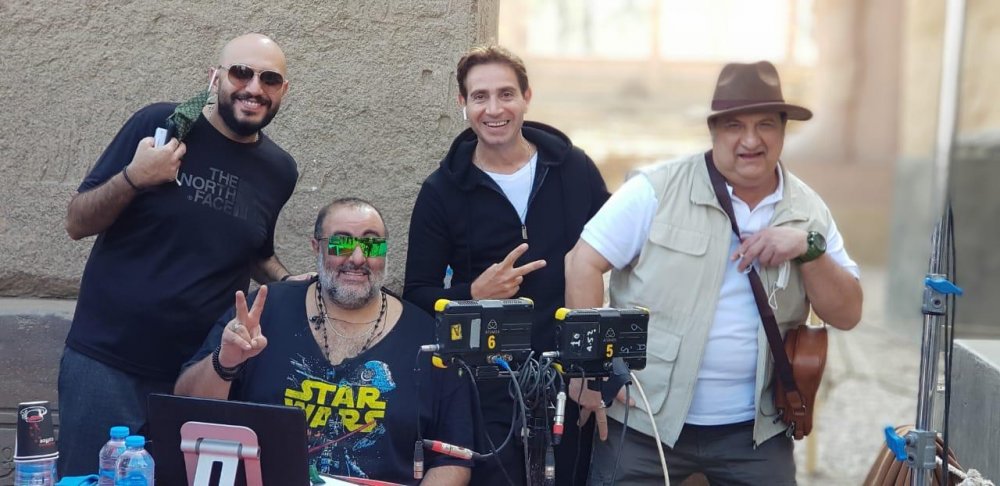 خالد الصاوي مع المخرج سامح عبد العزيز