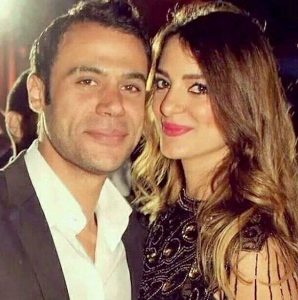 محمد إمام وزوجته نوران