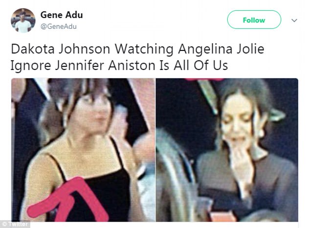 داكوتا جونسون تتابع تصرف أنجلينا