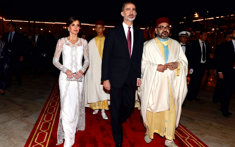الملك فيليب السادس وزوجته الملكة ليتيزيا في زيارة رسمية إلى دولة المغرب