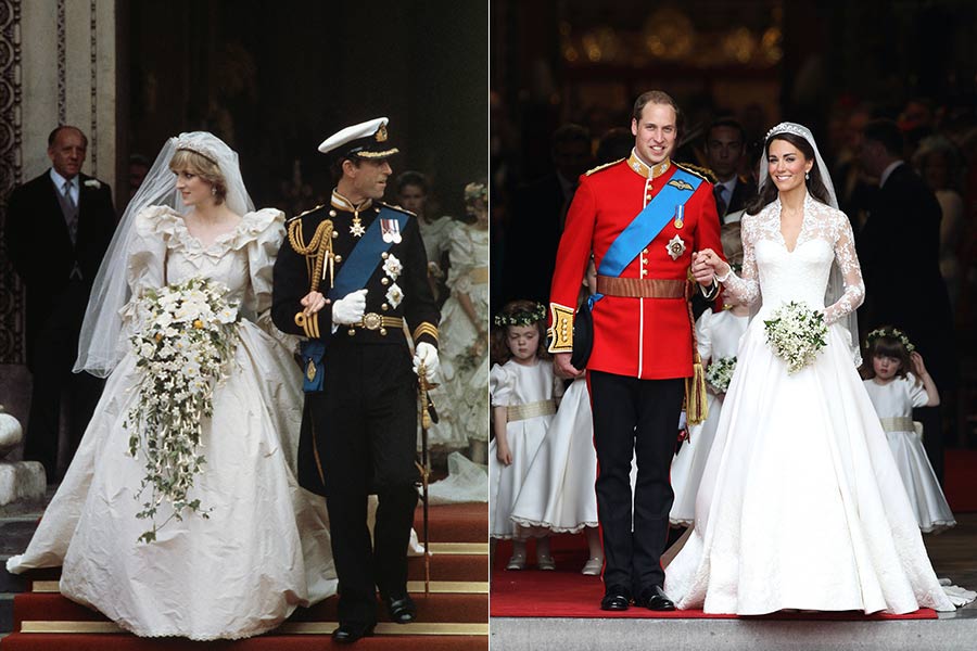 الأميرة ديانا و كيت ميدلتون خالفتا نص عهود الزواج الملكية.