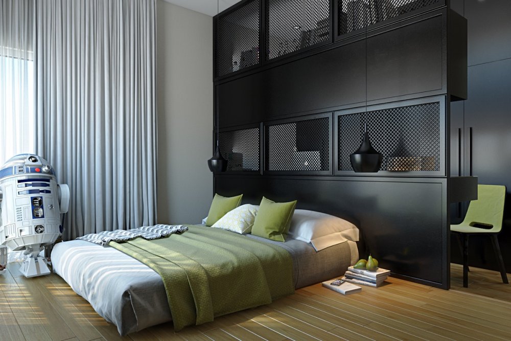  ديكور غرفة نوم شباب تتميز بتصميم السرير العملي والمريح