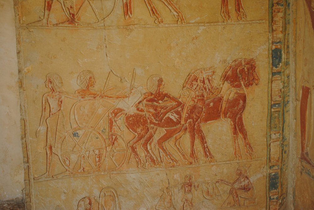 نقوش في احد المقابر الفرعونية بواسطة dejong 