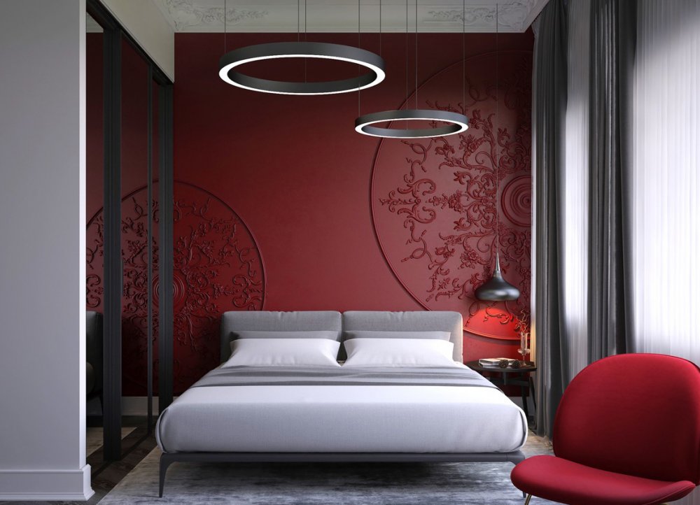 جمال الزخارف الكلاسيكية في ديكورات حوائط غرفة النوم