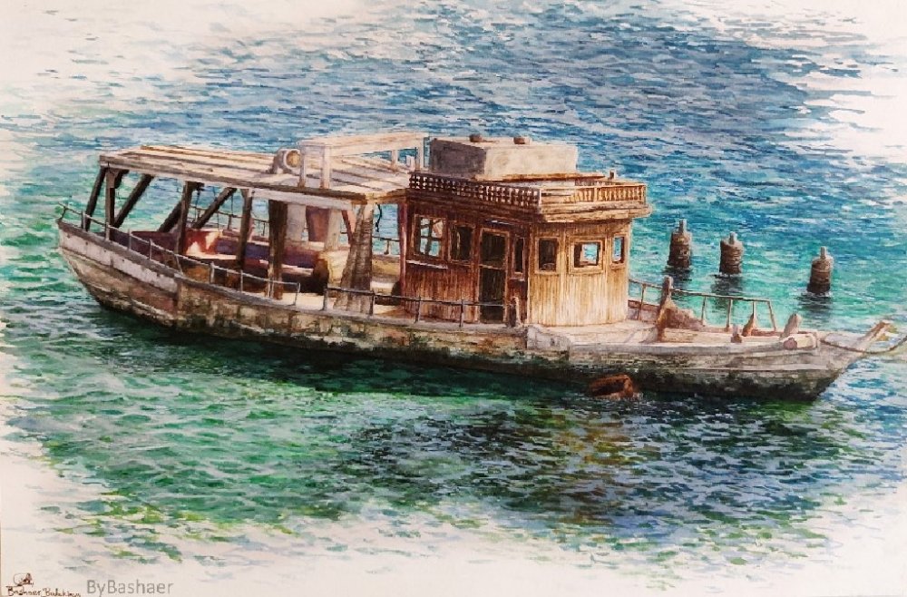 قارب مهجور في مدينة جدة - مقابلة مع الرسامة بشائر بادخن
