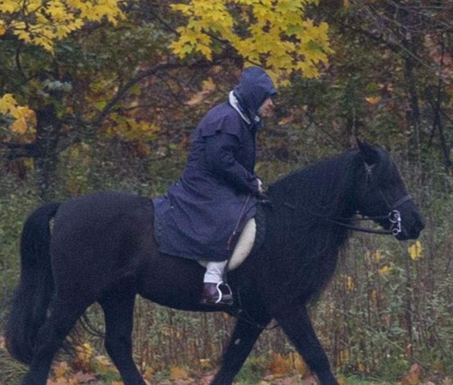ملكة بريطانيا في جولة على ظهر حصانها