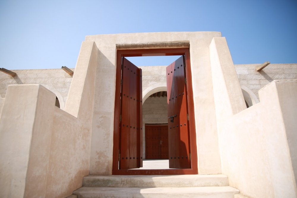 المعمار الإماراتي الأصيل في مسجد محمد بن سالم القاسمي