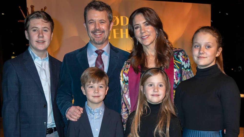 العائلة المالكة الدنماركية في العرض الأول لفيلم Brothers Lionheart