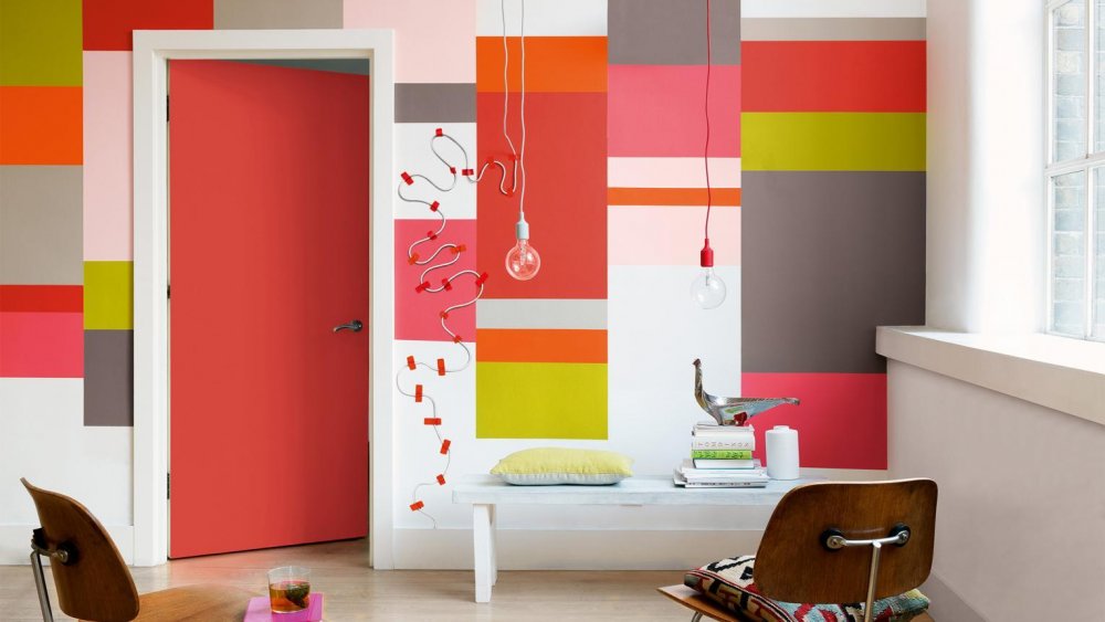 الألوان الساطعة في دهانات حوائط غرف الأطفال
