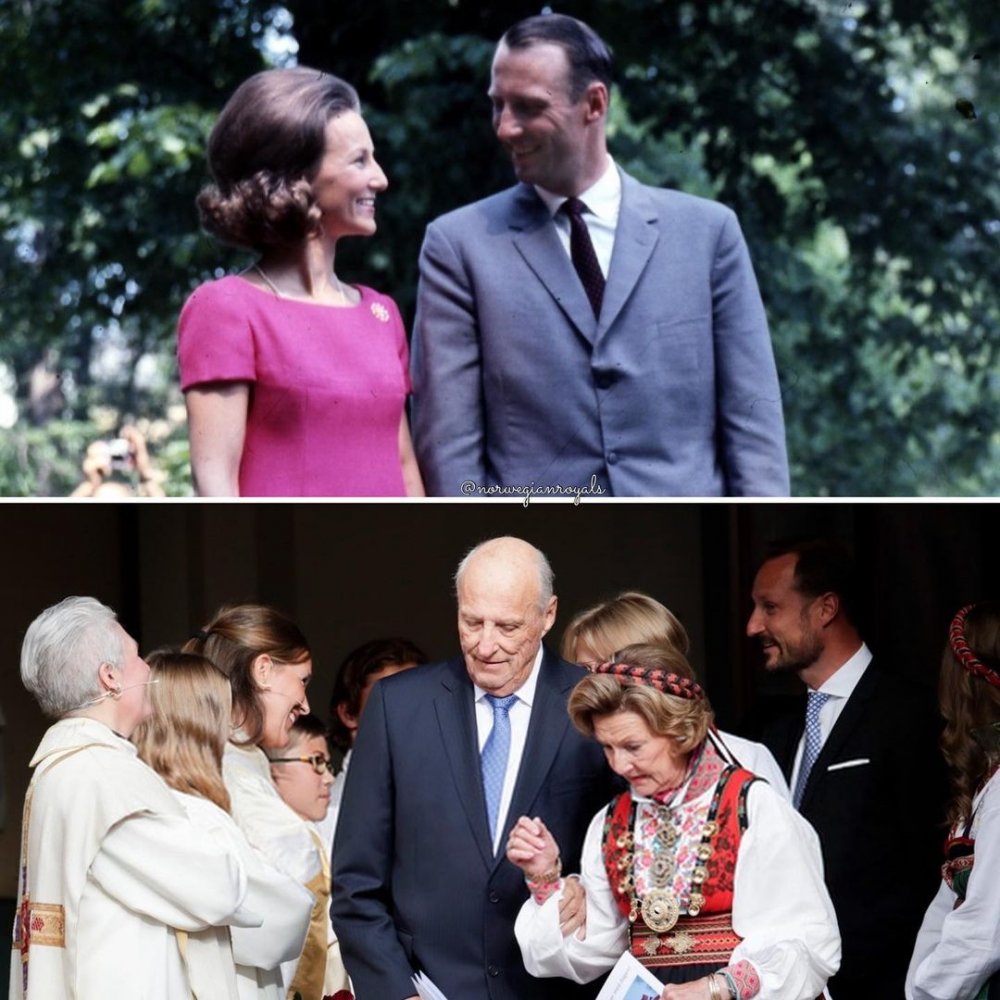 ملك وملكة النرويج يحتفلا بعيد زواجهما الـ 53