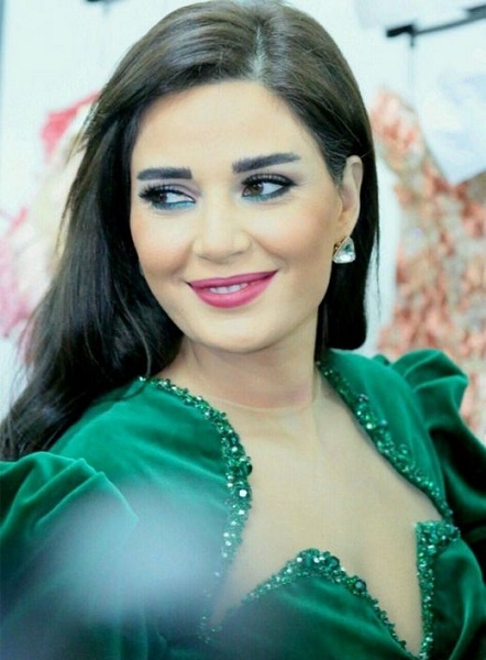 سيرين عبد النور بفستان اخضر