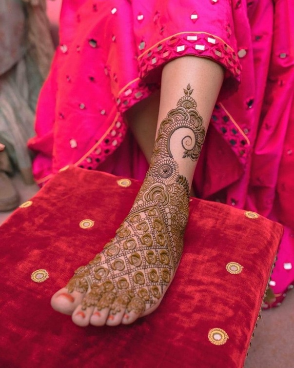 نقش حناء هندي للعروس