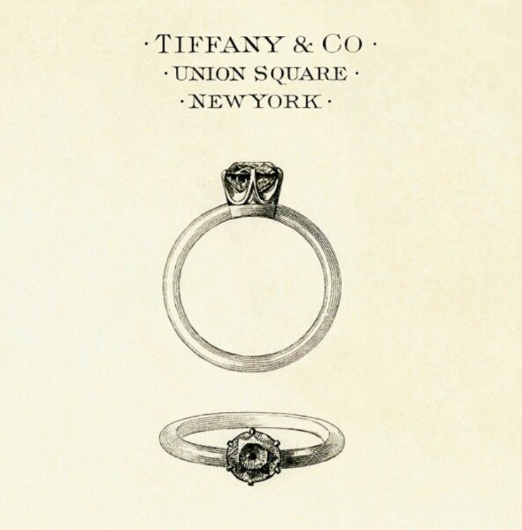 كشفت دار تيفاني النقاب عن خاتم الخطوبة Tiffany Setting في العام 1886
