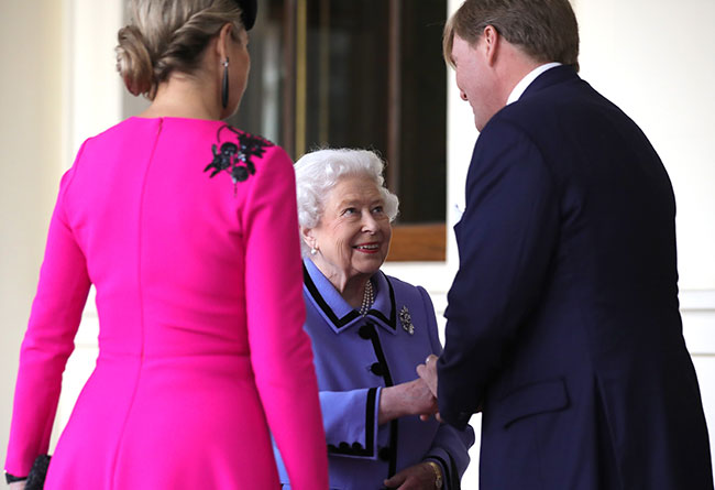  الملك ويليام ألكساندر مع الملكة في عام 2018