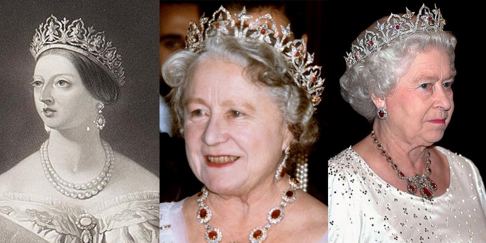 تاج The Oriental Circlet من الملكة فيكتوريا والملكة الأم الى الملكة إليزابيث
