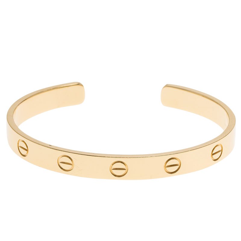 سوار كارتييه الشهير بتصميم مفتوح love bracelet