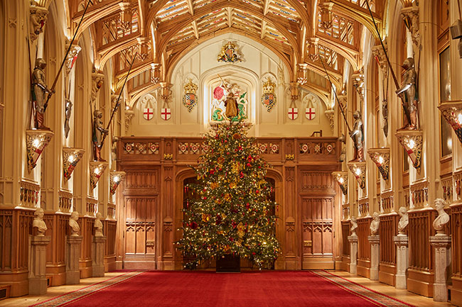 قلعة وندسور تتزين استعدادا لأعياد الميلاد