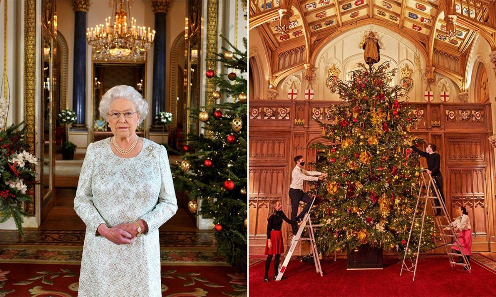 ملكة بريطانيا تضيف 6 أشجار لقلعة وندسور استعدادا للعطلة