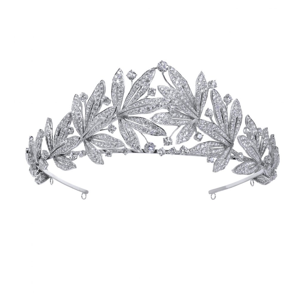  تاج ليف جارلاند الماسي Leaf Garland diamond tiara من مسيّف Moussaieff