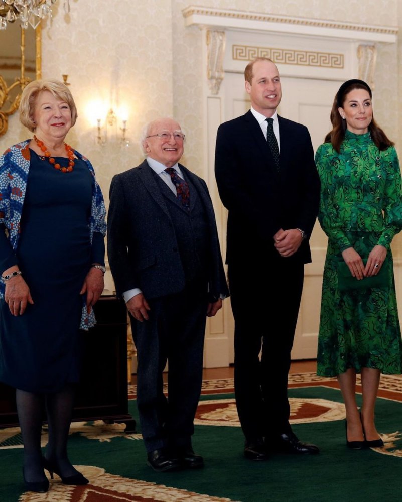 الأمير وليام وكيت ميدلتون في ضيافة الرئيس الإيرلندي