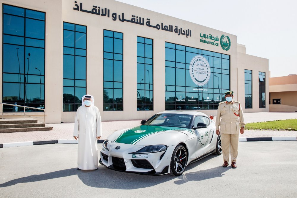  تويوتا جي آر سوبرا 2021 تنضم إلى أسطول سيارات شرطة دبي