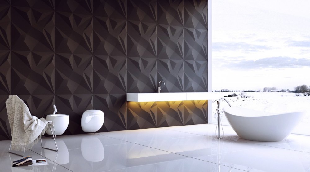  تصاميم جبسية لجدار حمام عصري
