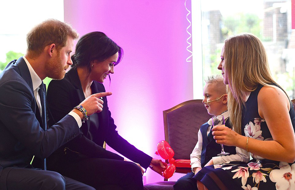 الأمير هاري وزوجته دوقة ساسيكس في الحفل التحضيري لجوائز WellChild