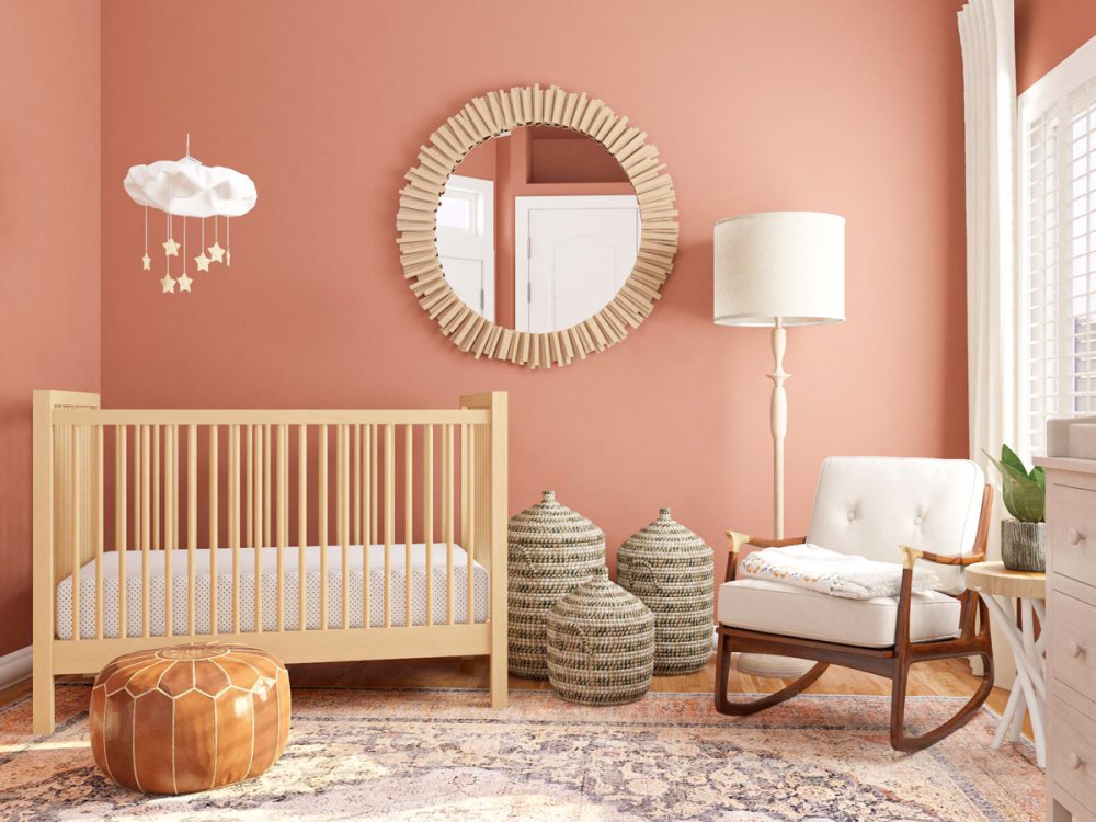 جمال الوردي في ديكور غرفة أطفال حديثي الولادة
