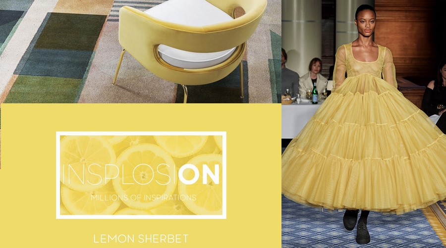 الأصفر الجريء والعصري lemon sherbet لصيف وربيع 2021