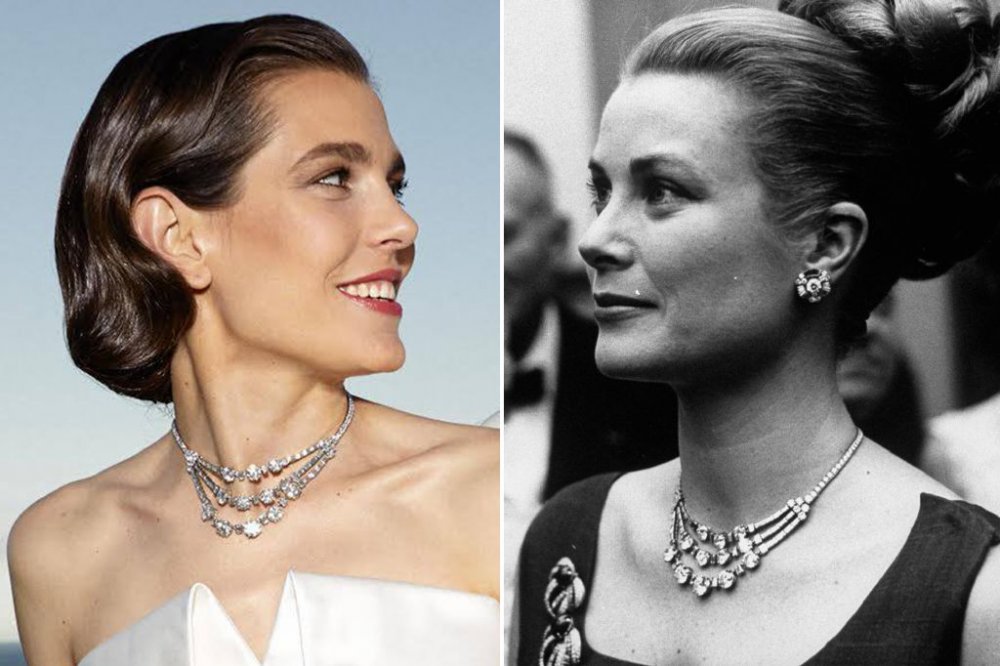 عقد الأميرة غريس كيلي Riviere Diamond Necklace