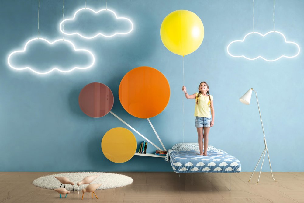 تصميم مودرن وبألوان جذابة لغرف الأطفال