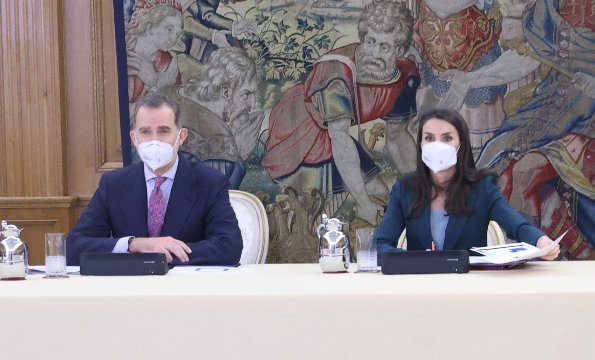 ملك وملكة إسبانيا يشاركان في اجتماع مجلس إدارة مؤسسة أميرة جيرونا