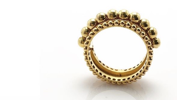 خاتم كرات الذهب من مجوهرات المنامة