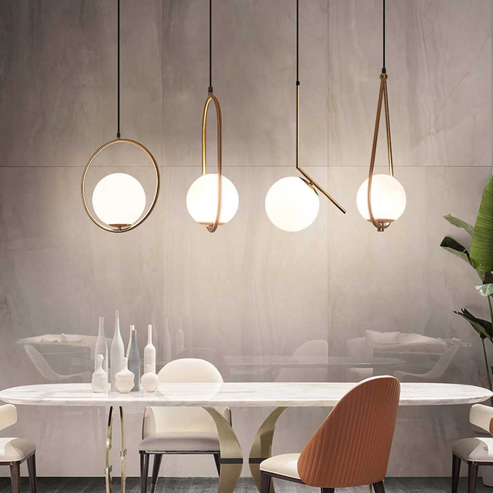 مصابيح إنارة غرفة الطعام تختلف بأشكالها وتنسجم بتصاميمها