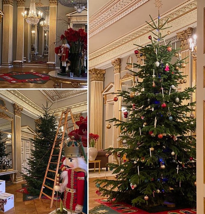 The Danish royal family's Christmas tree