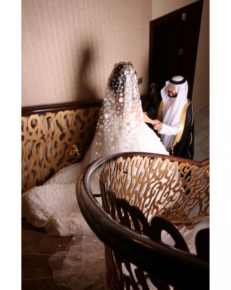  لقطة عروسين من المصورة السعودية اصايل نايف