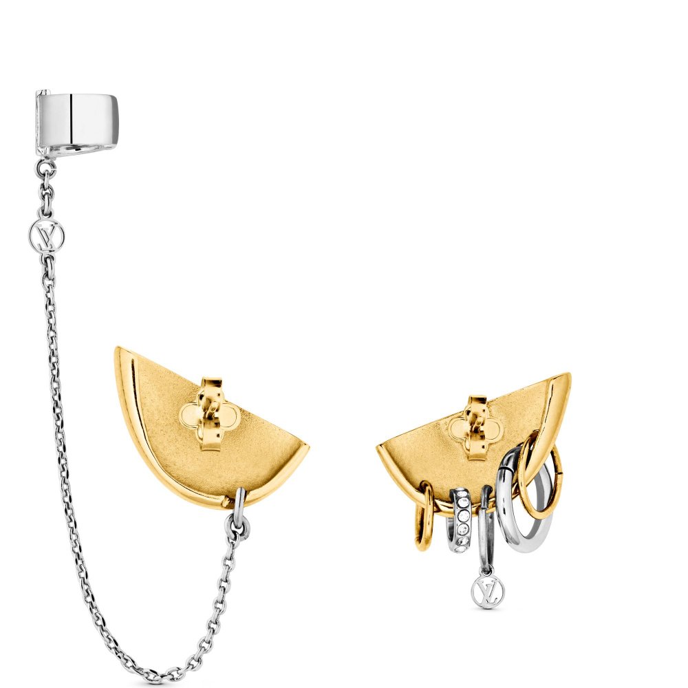  أقراط بيونك متباينة الطول Bionic Mismatched earrings من ماركة لوي فيتون Louis Vuitton