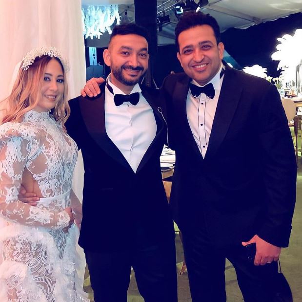 نادر حمدي وسارة حسني في حفل زفافهما