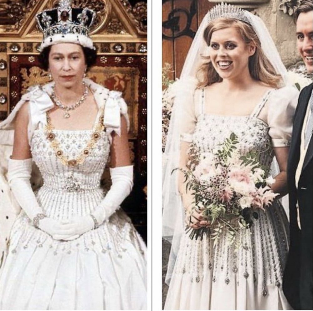 فستان زفاف الأميرة بياتريس