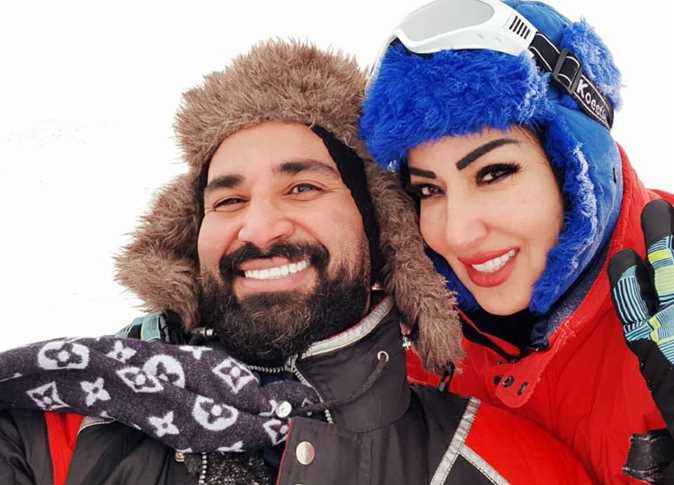 سمية الخشاب وزوجها الفنان أحمد سعد
