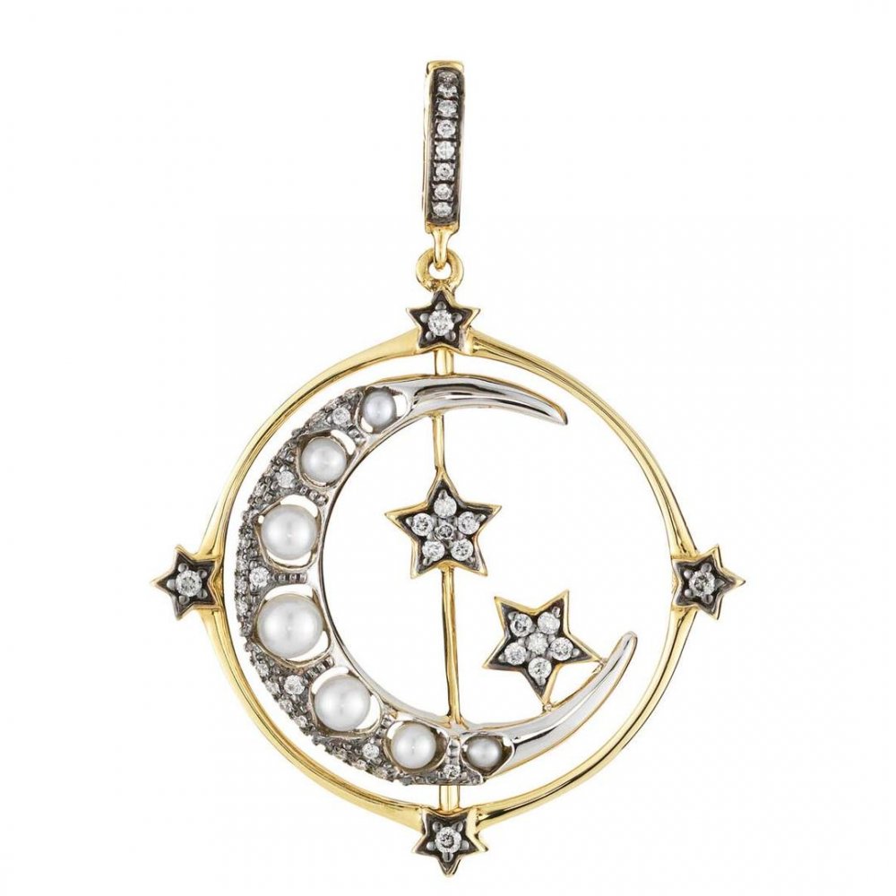  قلادة Mythology spinning Moon Charm من أنوشكا Annoushka