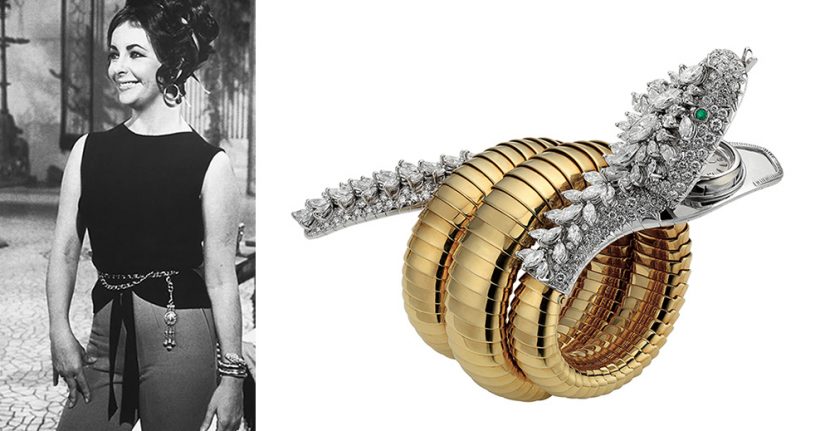 مجوهرات اليزابيث تايلور في فيلم Cleopatra