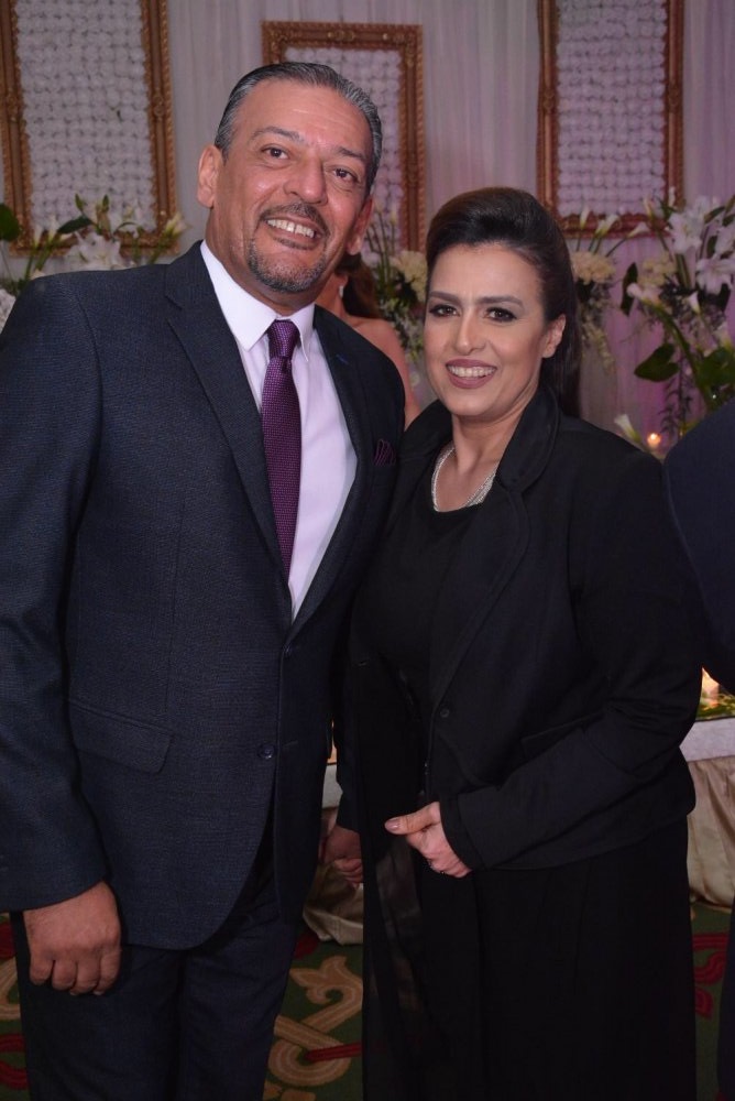سيمون مع زوجها محمد غنيم