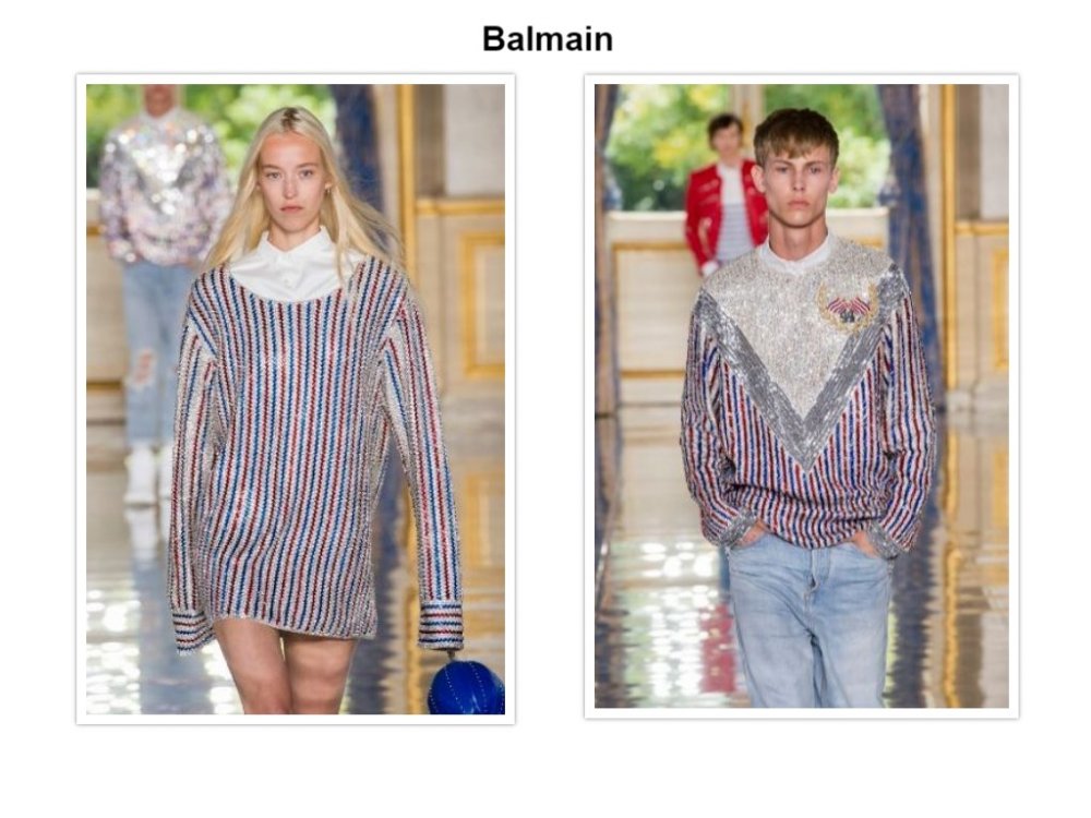 أزياء متناسقة بين الرجل والمرأة من Balmain