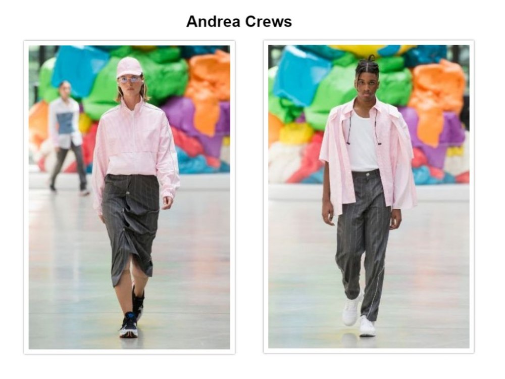تصاميم متشابهة بين الرجل والمرأة من Andrea Crews