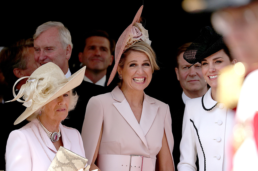 أناقة كيت ميدلتون والملكة ماكسيما في مراسم فرسان الرباط