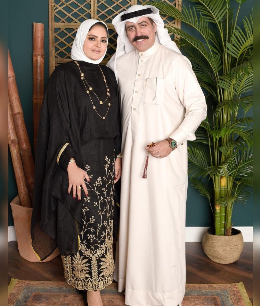حبيبة العبدالله وزوجها الفنان عبدالله التركماني