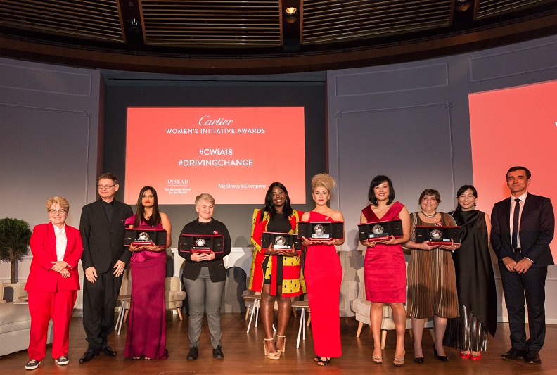 أطلقت علامة كارتييه منذ عام 2006 جوائز مبادرة النساء من كارتييه