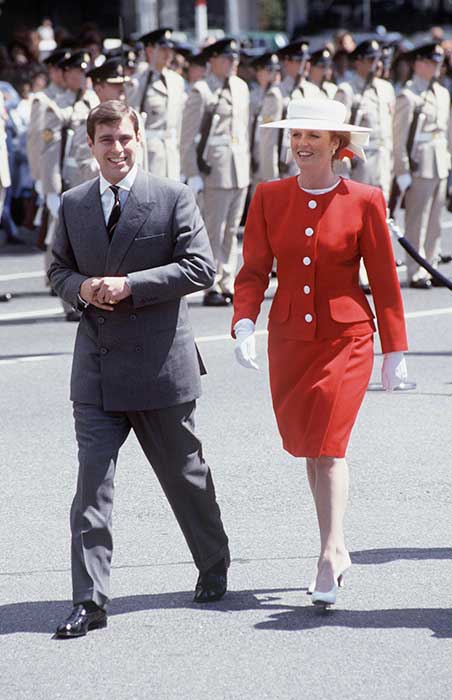 الأمير أندرو وزوجته السابقة سارة فيرغسون