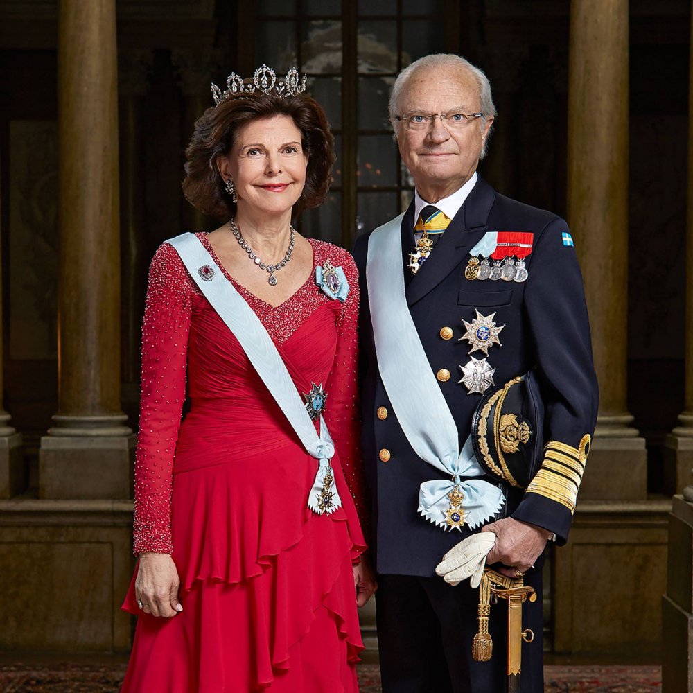 الملك كارل السادس عشر غوستاف وزوجته الملكة سيلفيا